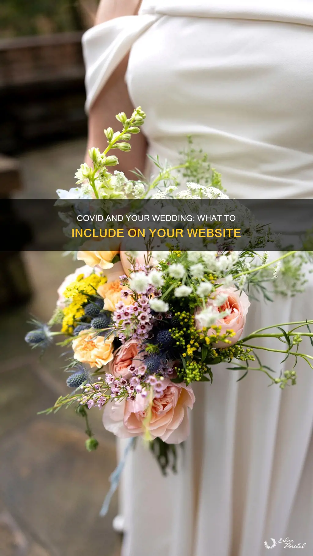 what to put on wedding website about covid
