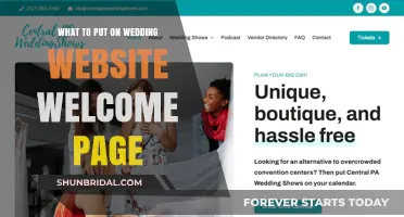 Welcome Page Essentials for Your Wedding Website