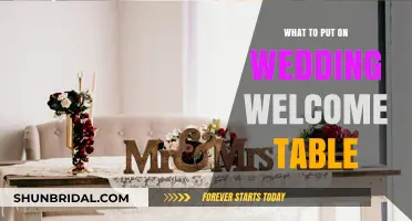 Wedding Welcome Table: The Essentials