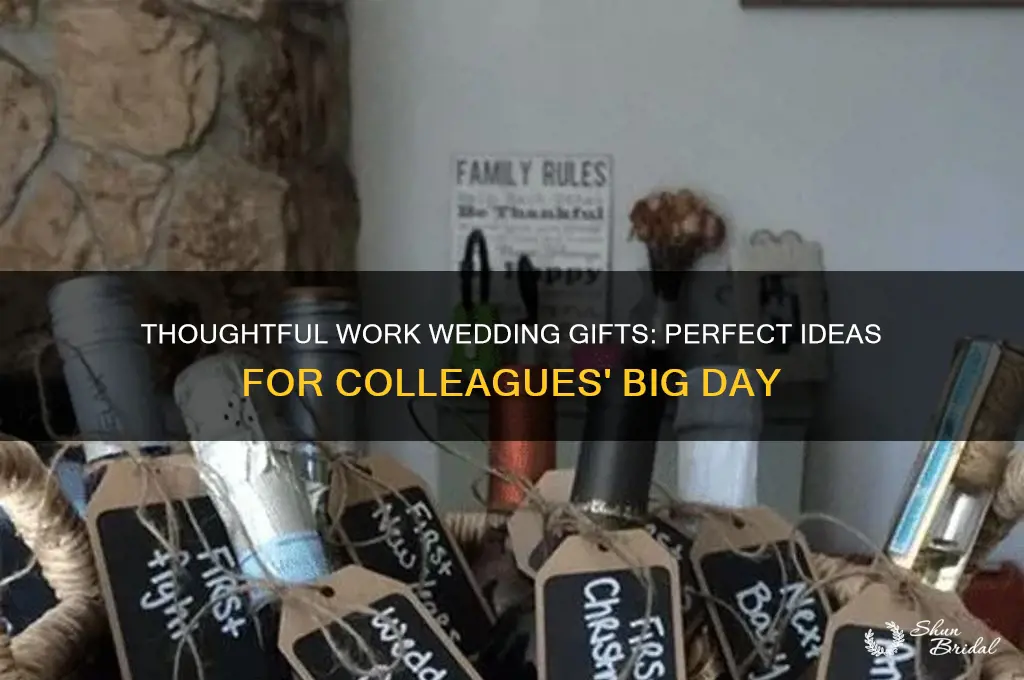 what to put on work wedding gifts