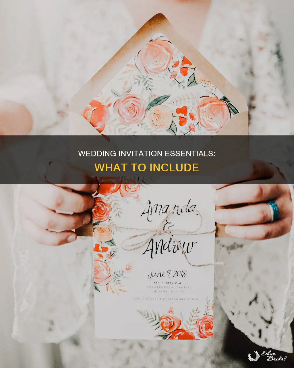 what to put on your wedding invitatino