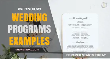 Wedding Programs: What to Include and Why