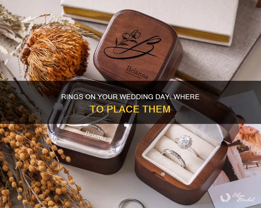 what to put rings in on wedding day