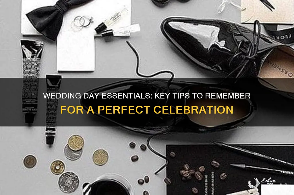 what to remember for wedding day