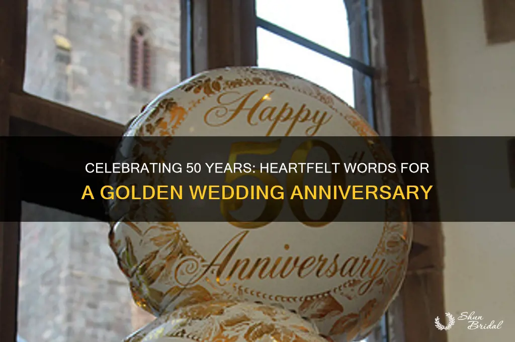 what to say 50th wedding anniversary