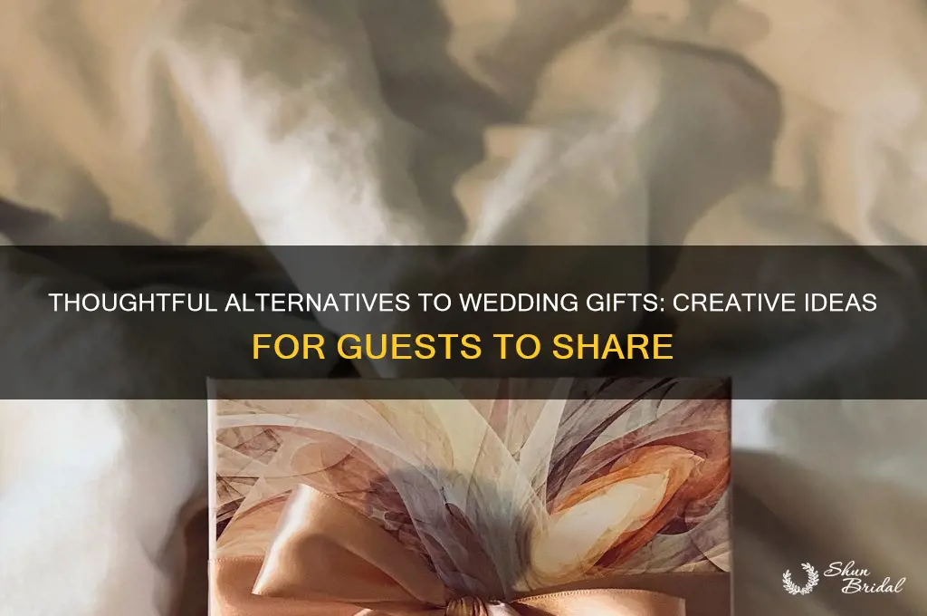 what to say about in lieu of wedding gifts