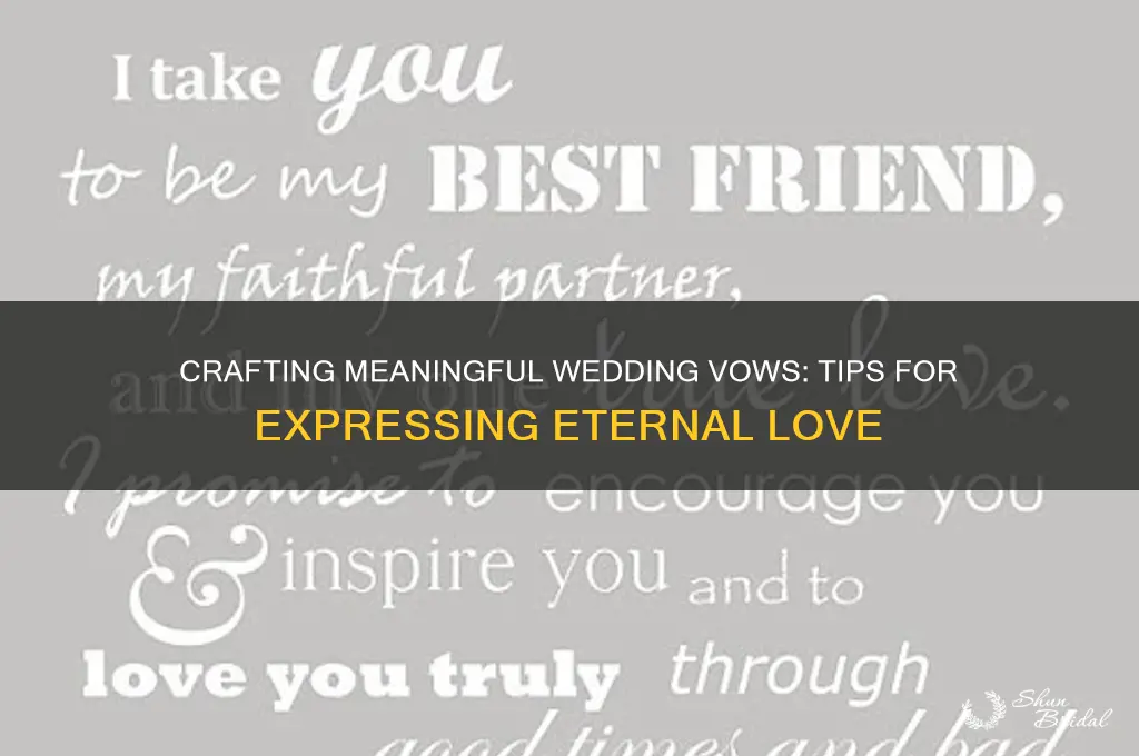 what to say about vows