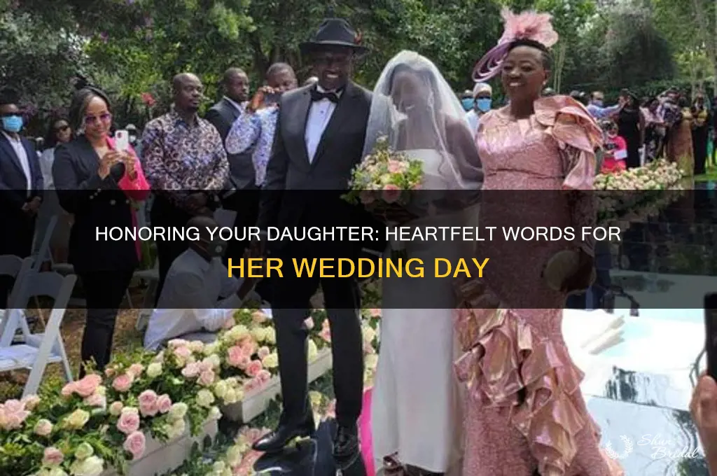 what to say about your daughter on her wedding day