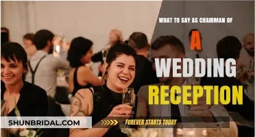 A Chairman's Guide to Wedding Reception Speeches