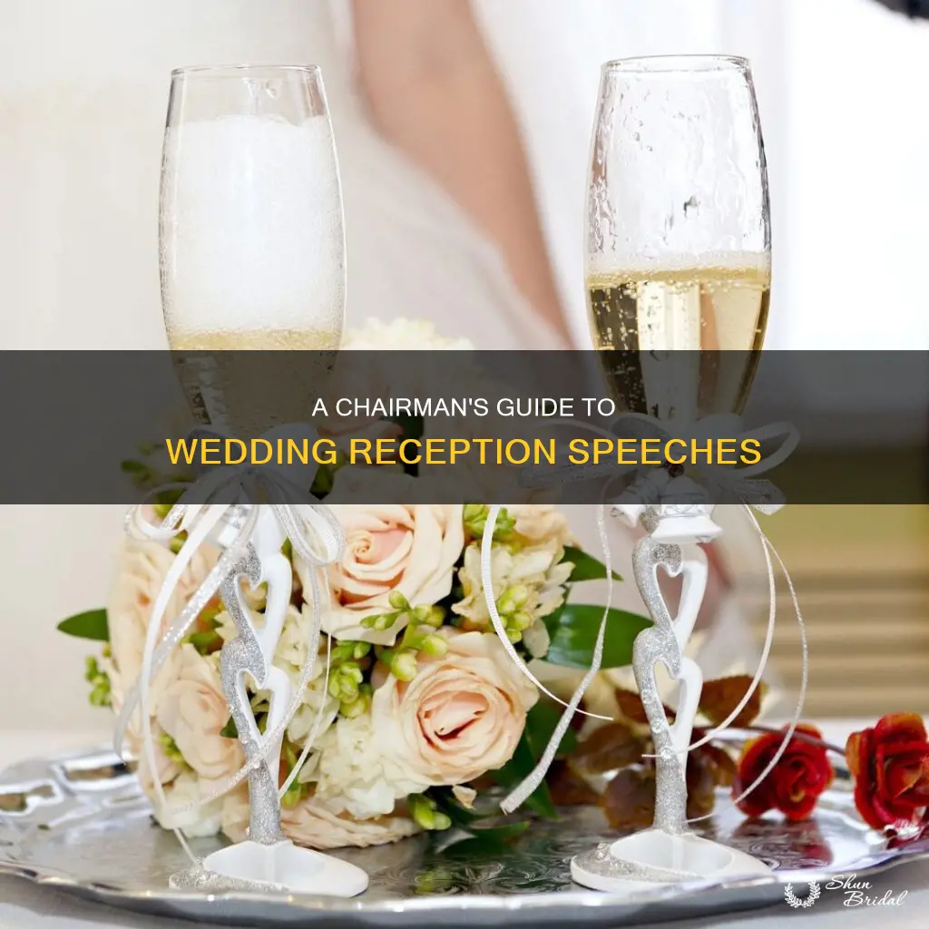 what to say as chairman of a wedding reception