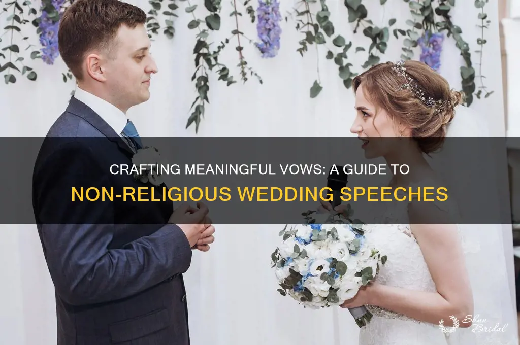 what to say at a non religious wedding ceremony