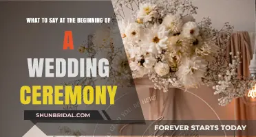 Perfect Opening Words: Crafting a Heartfelt Wedding Ceremony Welcome
