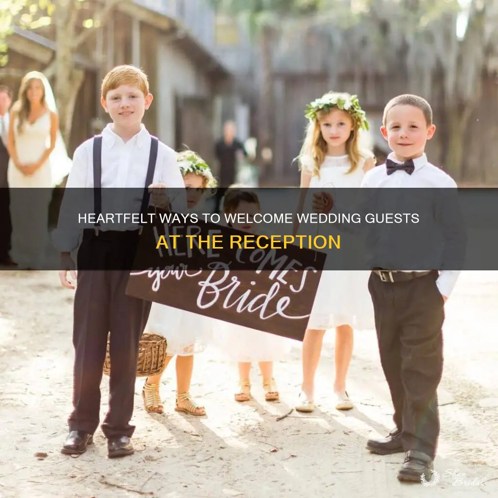 what to say at wedding when welcoming guests at reception