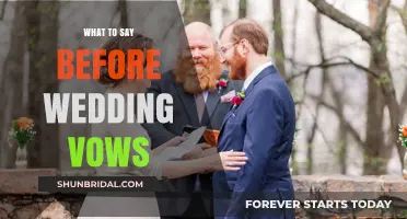 Heartfelt Words to Share Before Exchanging Your Wedding Vows