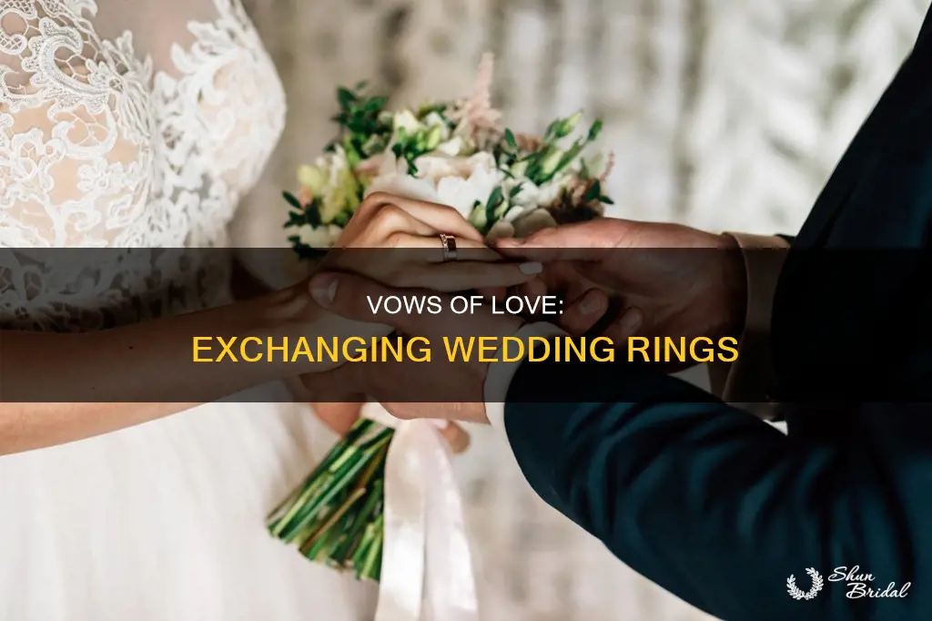 what to say during wedding ring exchange