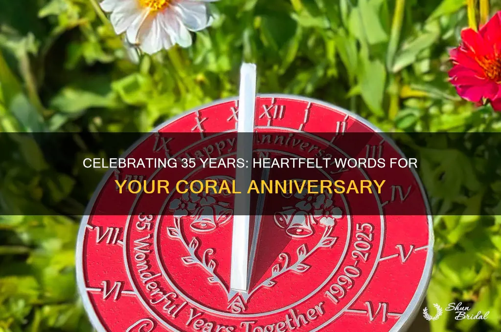 what to say for 35th wedding anniversary