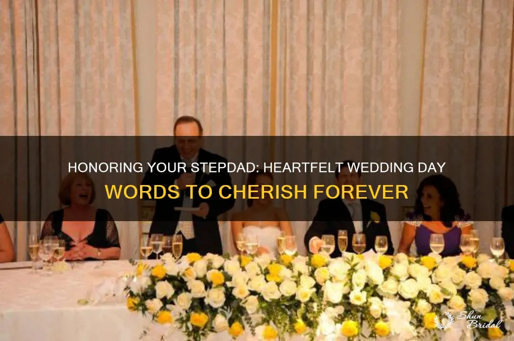 what to say for a stepdad on wedding day