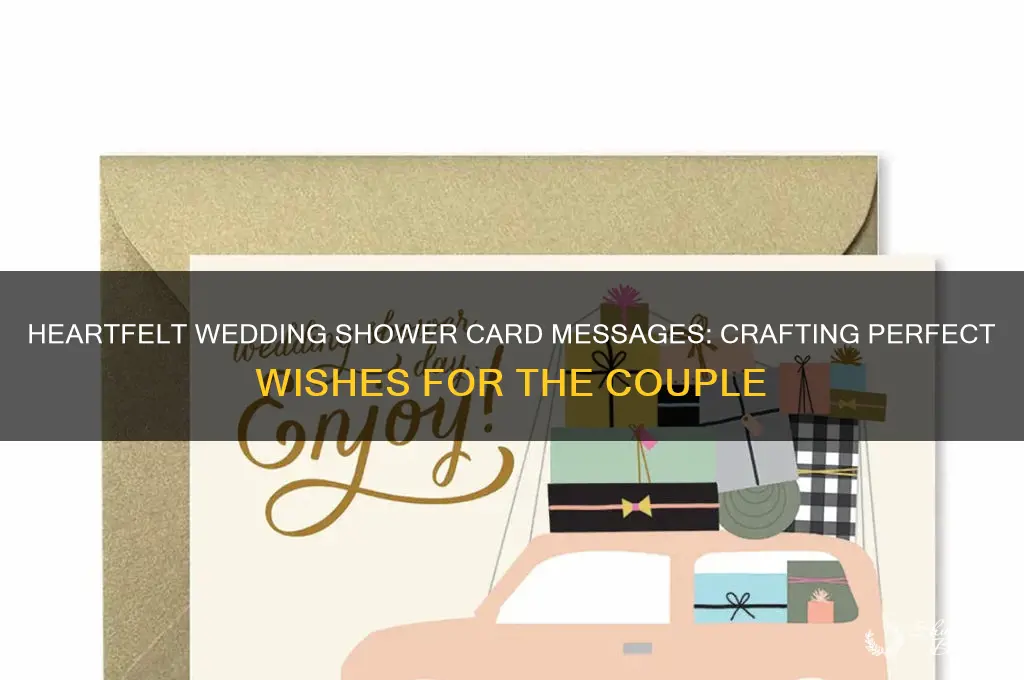 what to say for a wedding shower card