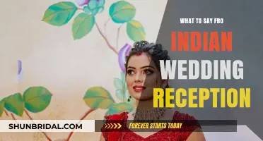 Heartfelt Words for an Indian Wedding Reception