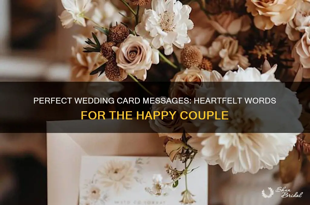 what to say in a blank wedding card
