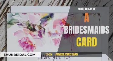 Thoughtful Words for the Bride-to-Be: Bridesmaid Card Ideas