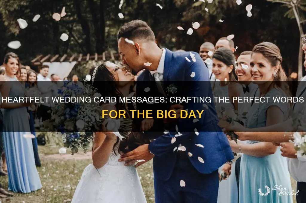 what to say in a card for a wedding