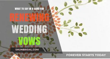 Renewing Wedding Vows: Heartfelt Words to Write in Your Card