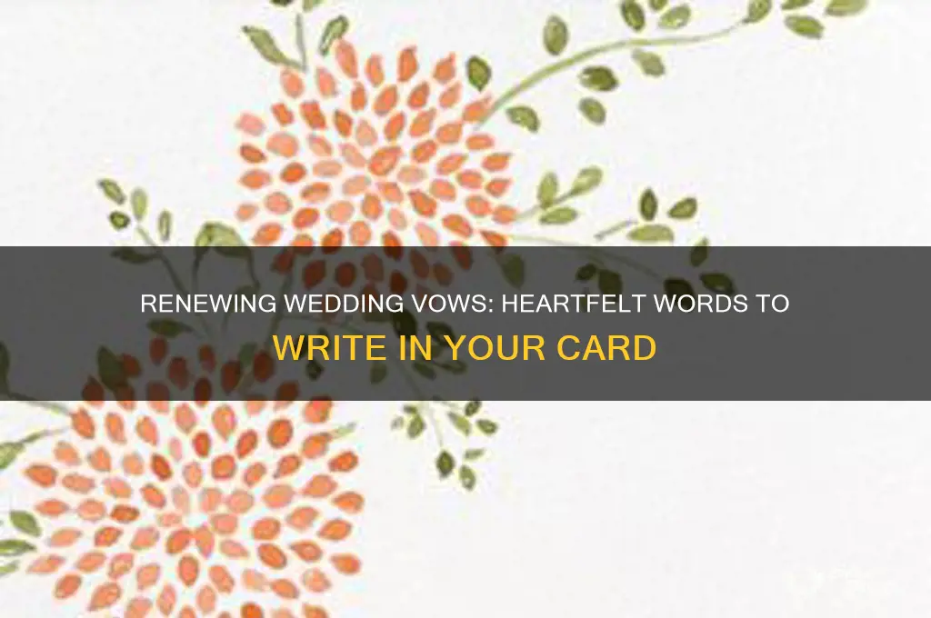 what to say in a card for renewing wedding vows