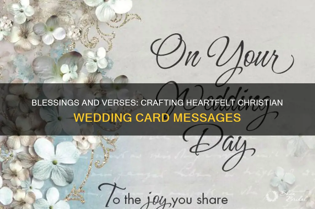 what to say in a christian wedding card