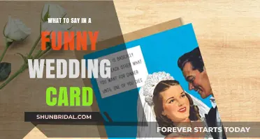 Laugh-Out-Loud Lines: Crafting the Perfect Funny Wedding Card Message