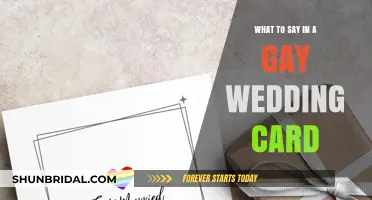 Celebrating Love: Thoughtful Messages for a Gay Wedding Card
