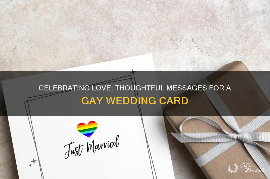 what to say in a gay wedding card