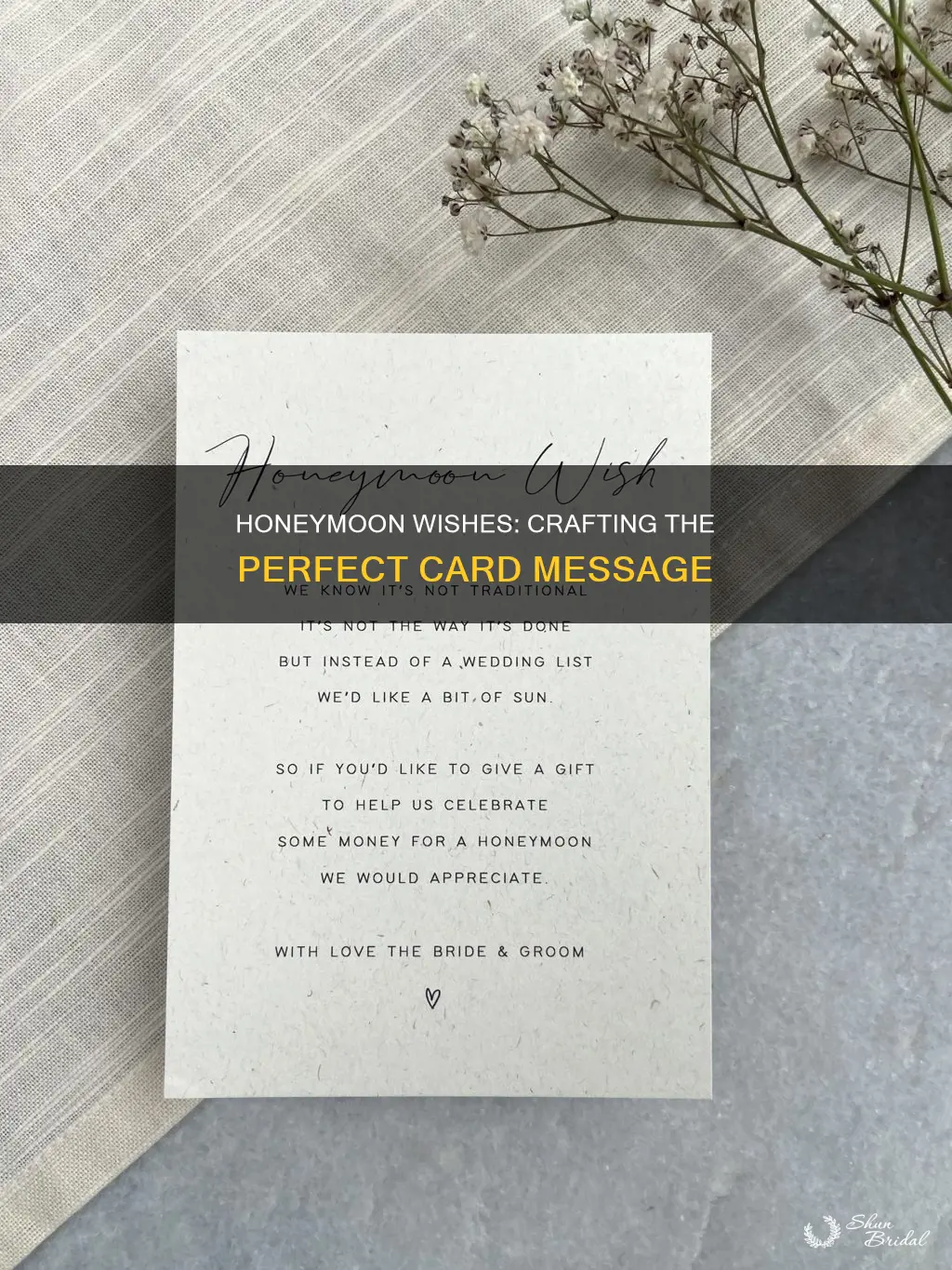 what to say in a honeymoon card