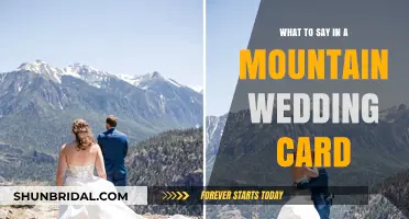 Crafting Heartfelt Mountain Wedding Wishes: Perfect Messages for Your Card