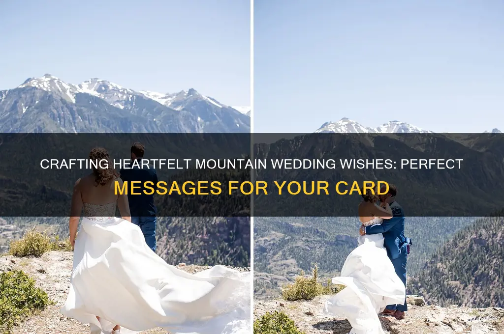 what to say in a mountain wedding card