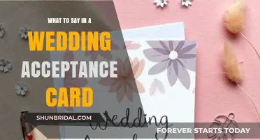 Perfect Wedding Acceptance Card Messages: Warm Words to Celebrate Your Invitation