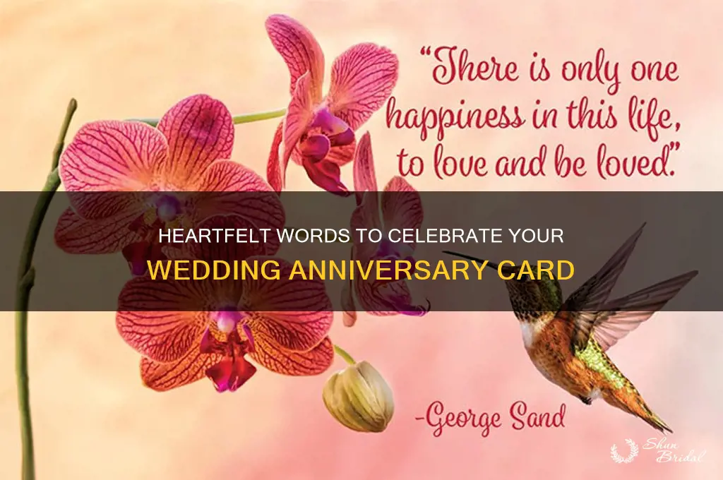 what to say in a wedding anniversary card