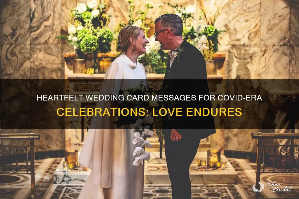 what to say in a wedding card during covid