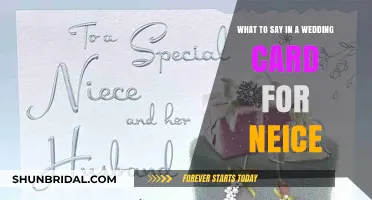Heartfelt Wedding Card Messages for Your Niece: Words of Love and Joy