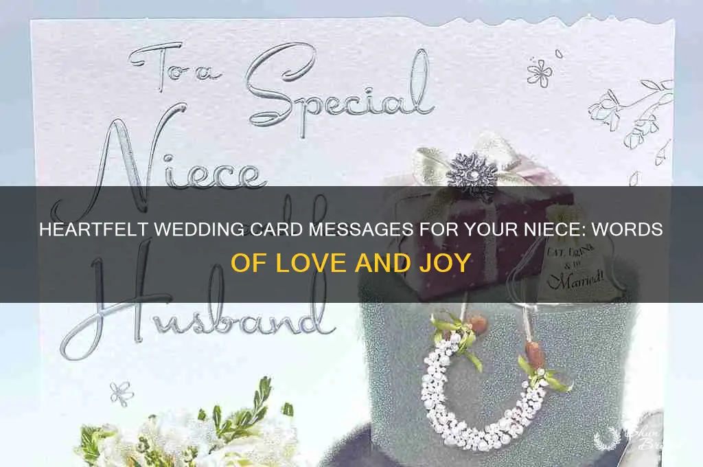 what to say in a wedding card for neice