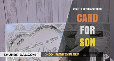 Heartfelt Wedding Card Messages for Your Son: Words of Love and Wisdom