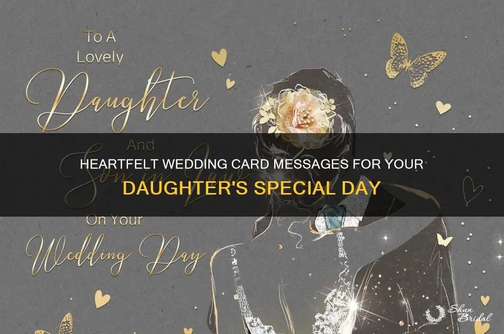 what to say in a wedding card for your daughter