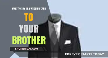 Heartfelt Wedding Card Messages for Your Brother: Celebrate His Special Day