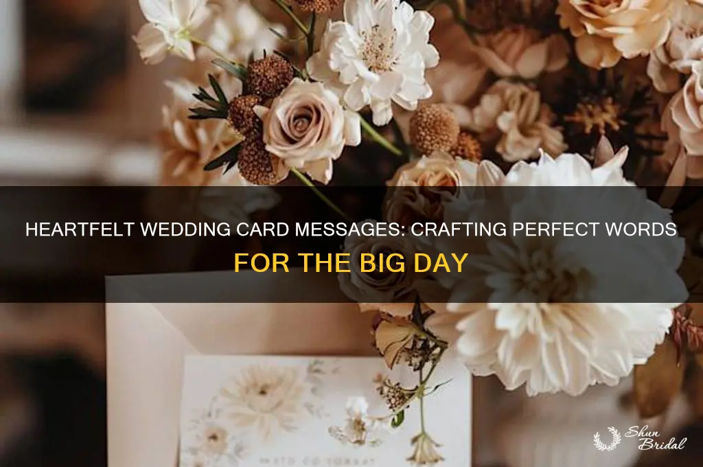 what to say in a wedding day card