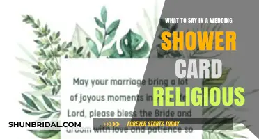 Blessings and Prayers: Crafting Heartfelt Religious Wedding Shower Card Messages