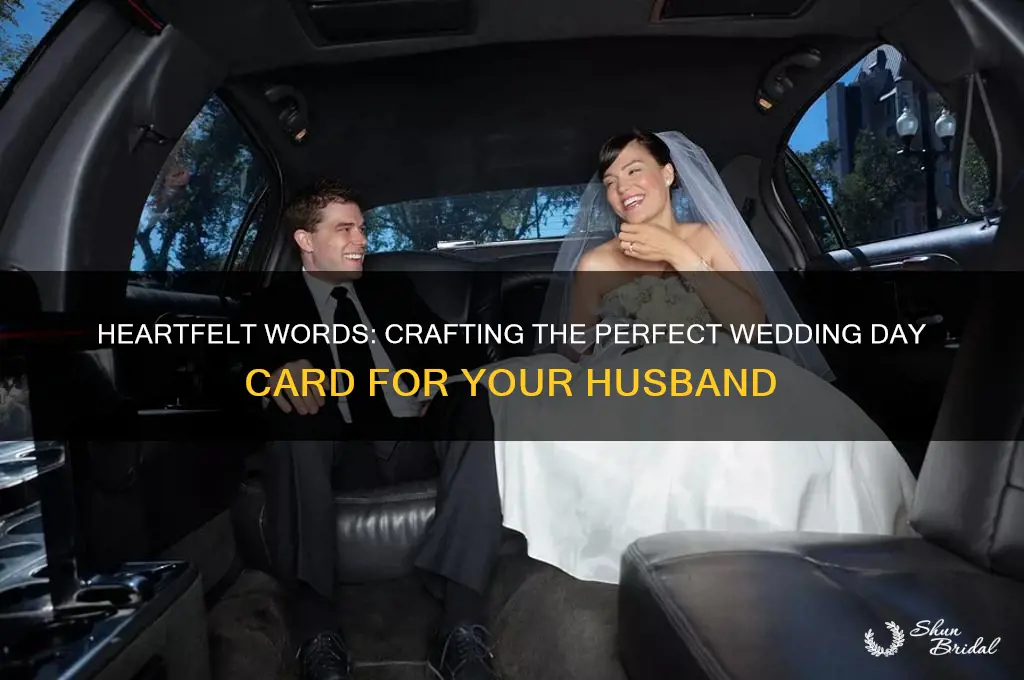 what to say in card to husband on wedding day