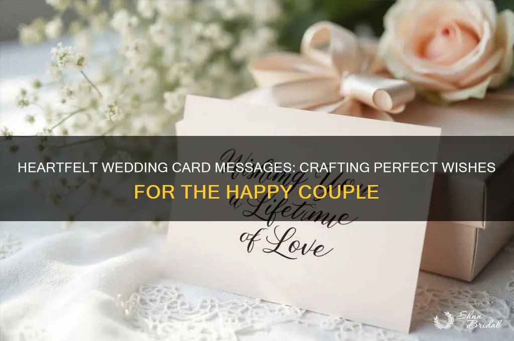 what to say in s wedding card