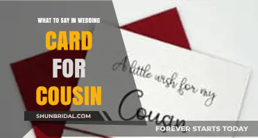 Heartfelt Wedding Card Messages for Your Cousin's Special Day
