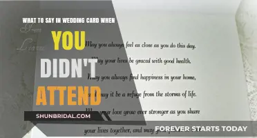 Thoughtful Wedding Card Messages for When You Couldn't Attend the Celebration