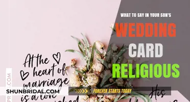 Blessings and Prayers: Crafting a Religious Wedding Card for Your Son